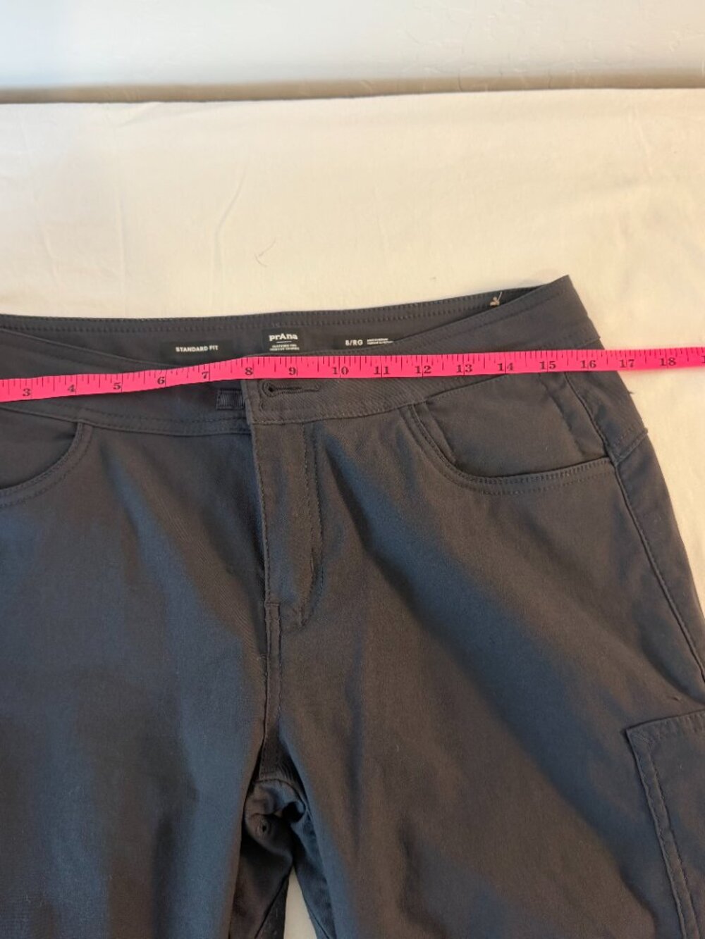 prAna Cargo Jogger Pants Women's 8 Standard Fit Gray Stretch Hiking Outdoor - Picture 7 of 11
